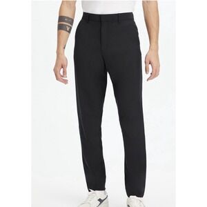 Fabletics Men's Black Performance Stretch Chino The Only Pants Size 32x32 Ankle
